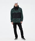 Montec Lima Fleece Hoodie Heren Dark Atlantic/Black, Afbeelding 3 van 8