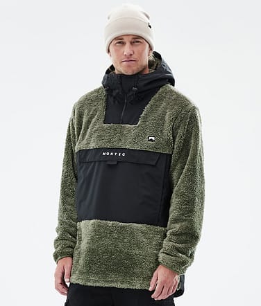 Montec Lima Polar con Capucha Hombre Greenish/Black