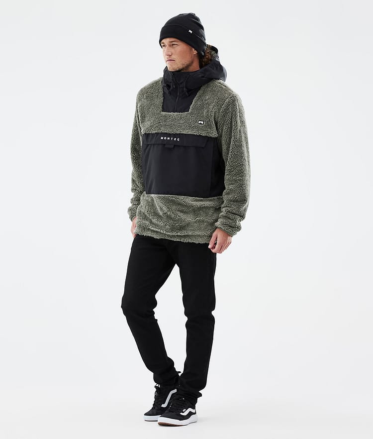 Montec Lima Fleece Hoodie Heren Greenish/Black, Afbeelding 3 van 8