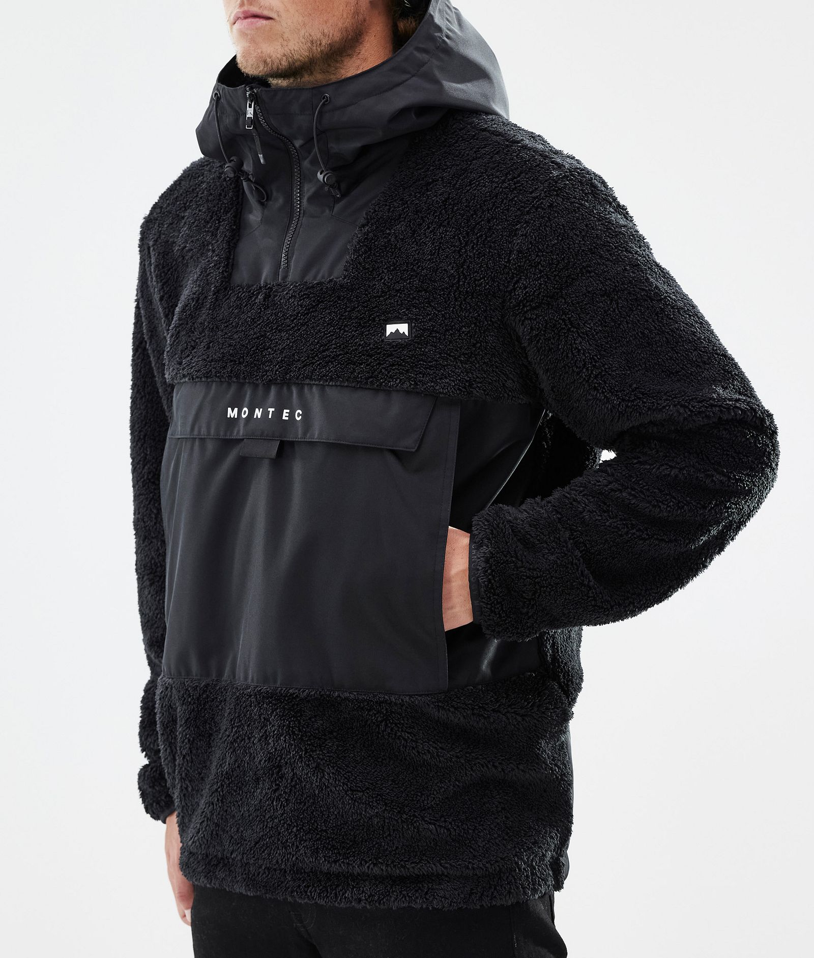 Montec Lima Fleece Hoodie Heren Black/Black, Afbeelding 7 van 8