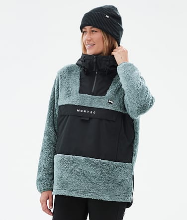 Montec Lima W Fleece-hoodie Dame Atlantic/Black