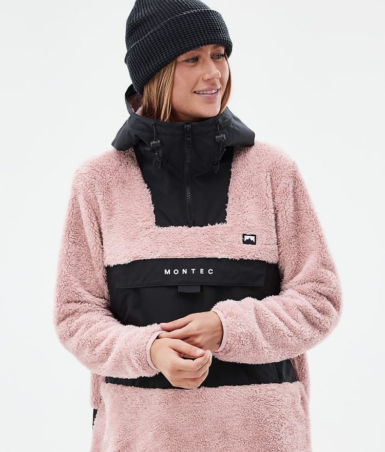 Montec Lima W Pile con Cappuccio Donna Soft Pink/Black, Immagine 2 di 8