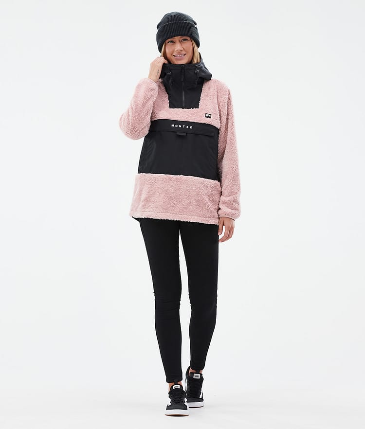 Montec Lima W Pile con Cappuccio Donna Soft Pink/Black, Immagine 3 di 8