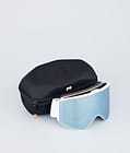 Montec Scope Ski Goggles White W/White Moon Blue Mirror, Image 4 of 6