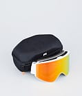 Montec Scope Ski Goggles White W/White Ruby Red Mirror, Image 4 of 6