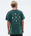 Dope Standard T-shirt Heren 2X-Up Bottle Green