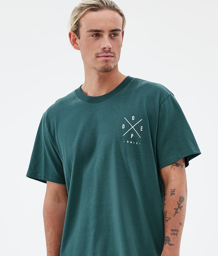 Dope Standard T-shirt Heren 2X-Up Bottle Green, Afbeelding 3 van 5