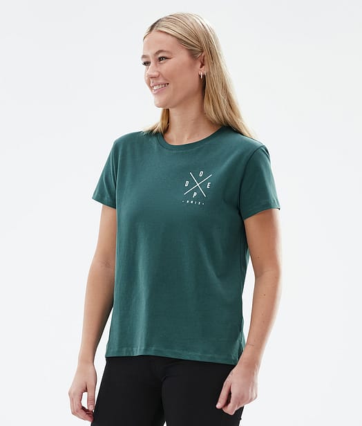 Dope Standard W Camiseta Mujer 2X-Up Bottle Green