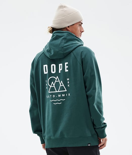 Dope Common Hoodie Herren Summit Bottle Green
