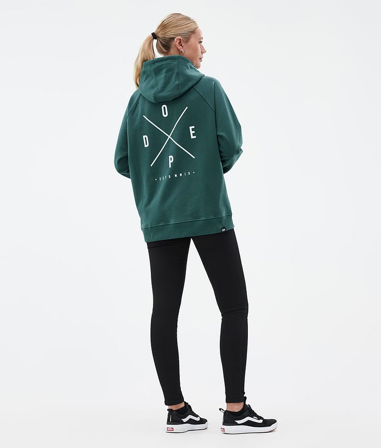 Dope Common W Hoodie Damen 2X-Up Bottle Green, Bild 4 von 7