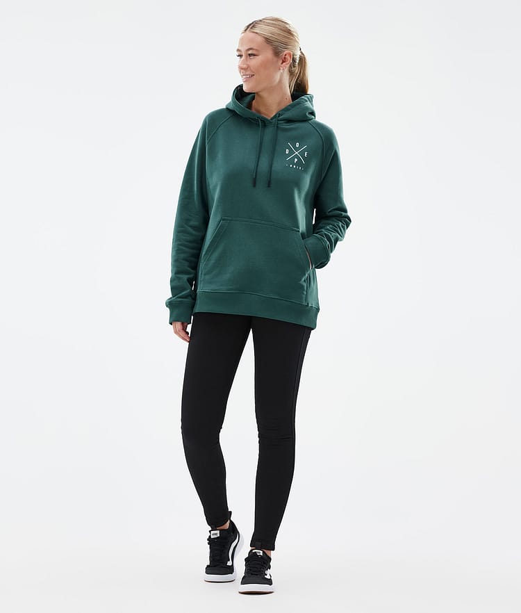 Dope Common W Hoodie Damen 2X-Up Bottle Green, Bild 5 von 7