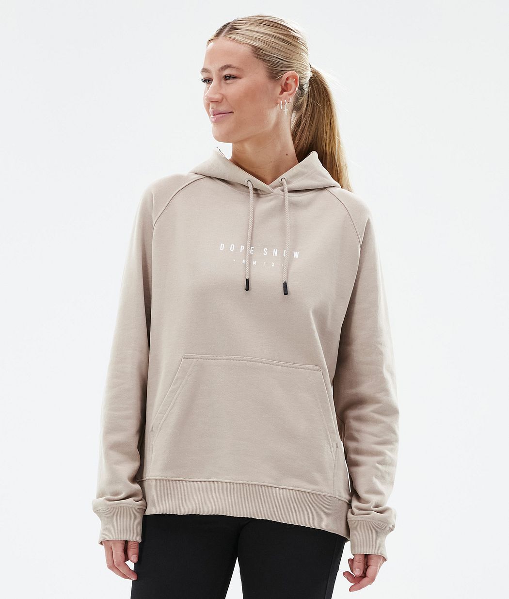 Dope Common W Hoodie Women Silhouette Sand | Ridestore.com