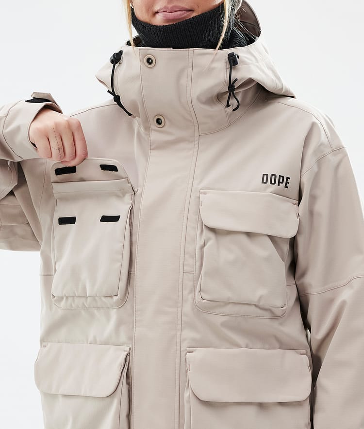 Dope Zenith W Veste de Ski Femme Sand, Image 8 sur 10