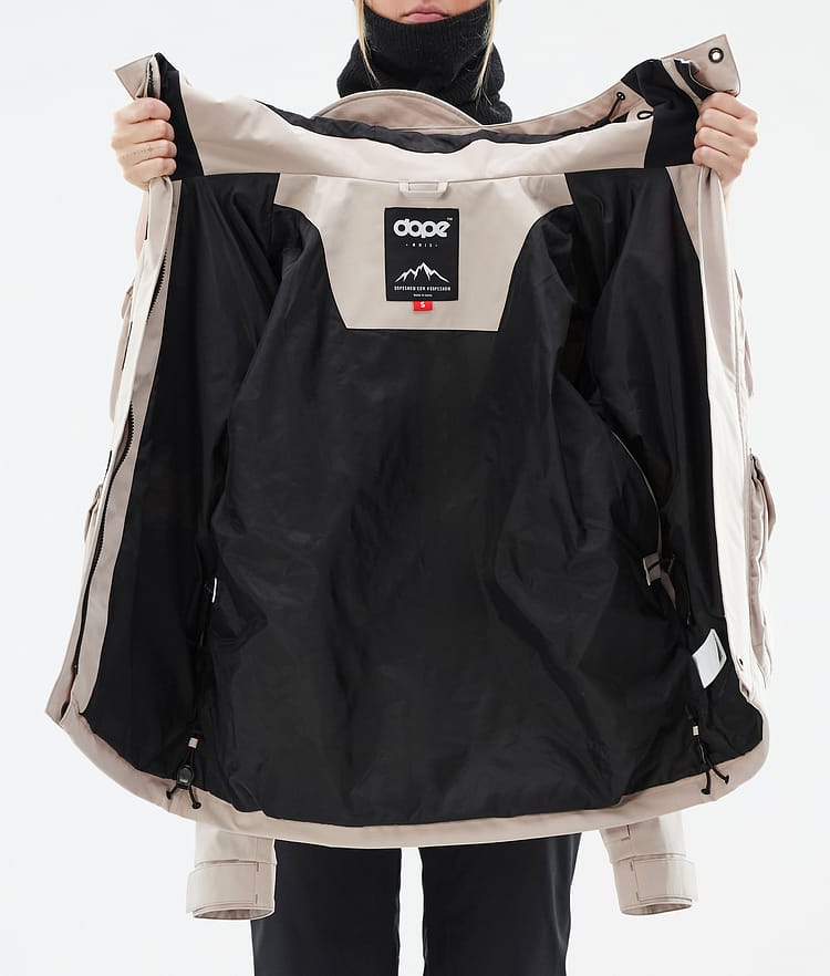 Dope Zenith W Veste de Ski Femme Sand, Image 10 sur 10