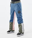 Dope Blizzard Track W Snowboardhose Damen Blue Steel/Light Grey/Soft Pink/Greenish