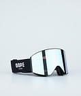 Dope Sight 2023 Skibril Dope Snow Black W/Black Blue Mirror, Afbeelding 1 van 5