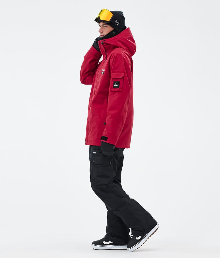 Dope Adept Snowboardjakke Herre Deep Red, Billede 3 af 9