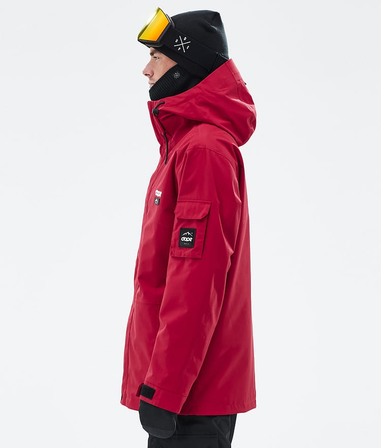 Dope Adept Snowboardjakke Herre Deep Red, Billede 5 af 9