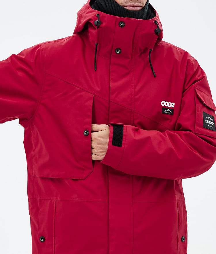 Dope Adept Ski Jacket Men Deep Red, Image 8 of 9