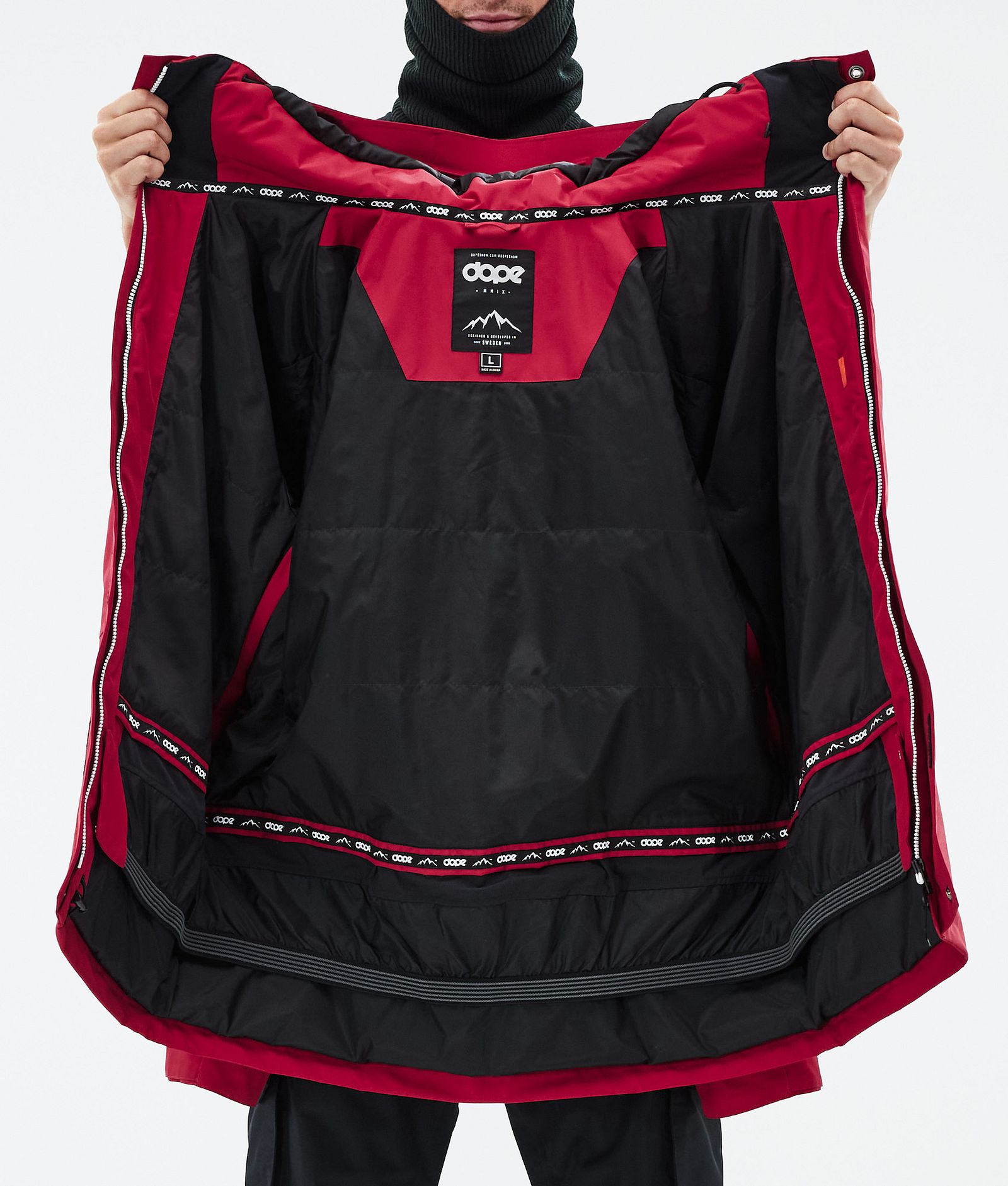 Dope Adept Veste Snowboard Homme Deep Red, Image 9 sur 9