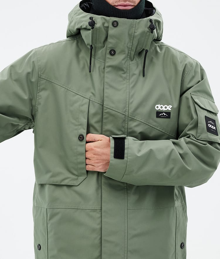 Dope Adept Veste Snowboard Homme Moss Green, Image 8 sur 9