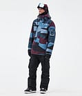 Dope Adept Snowboardjakke Herre Shards Burgundy Blue, Billede 2 af 9