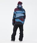 Dope Adept Snowboardjakke Herre Shards Burgundy Blue, Billede 4 af 9