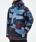 Dope Adept Snowboard Jacket Men Shards Burgundy Blue, Image 7 of 9