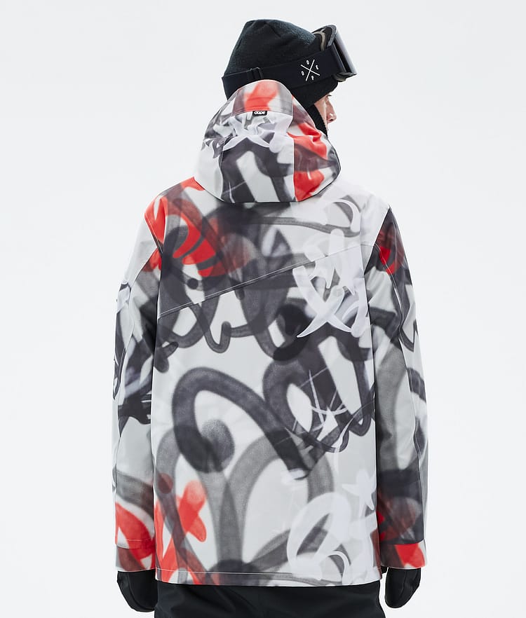 Dope Adept Veste Snowboard Homme Spray Black Red, Image 6 sur 9