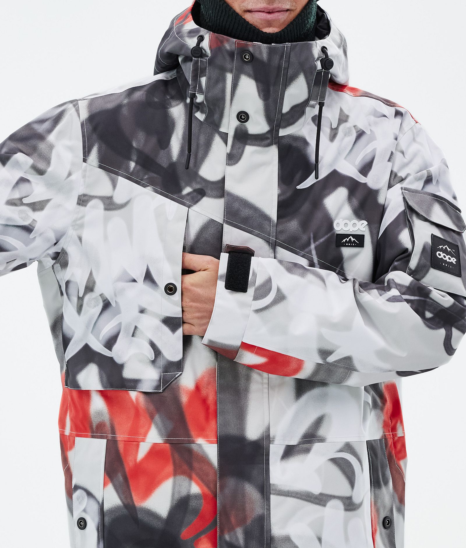 Dope Adept Veste Snowboard Homme Spray Black Red, Image 8 sur 9