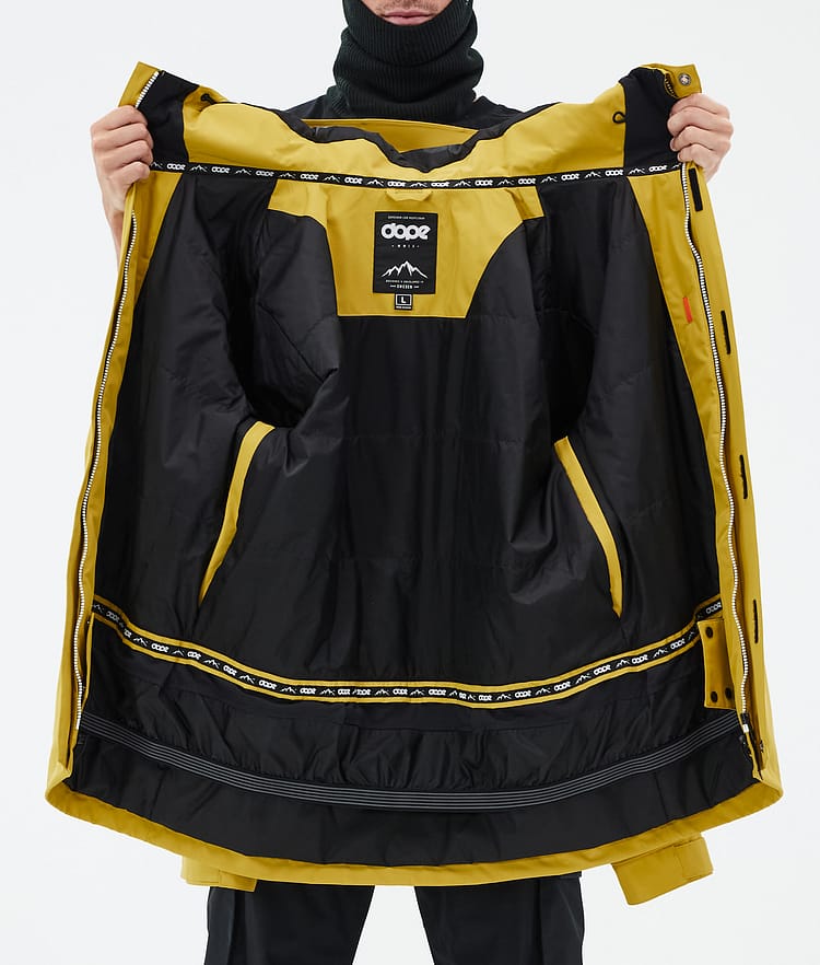 Dope Adept Veste de Ski Homme Yellow, Image 9 sur 9