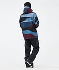 Dope Blizzard Ski Jacket Men Shards Burgundy Blue, Image 4 of 8