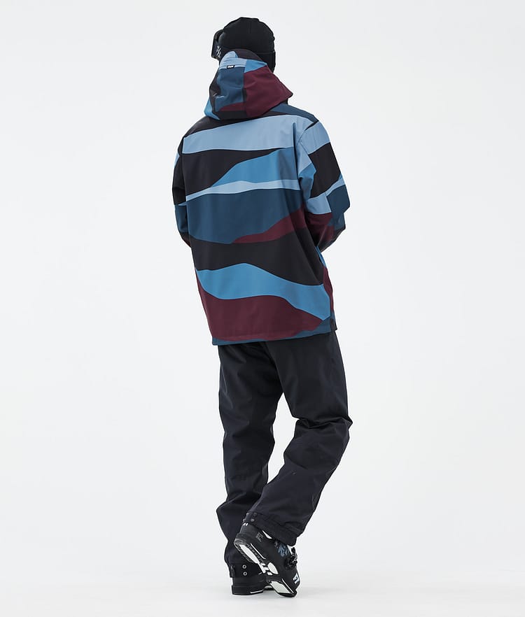 Dope Blizzard Ski jas Heren Shards Burgundy Blue, Afbeelding 4 van 8