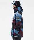 Dope Blizzard Snowboard Jacket Men Shards Burgundy Blue, Image 5 of 8