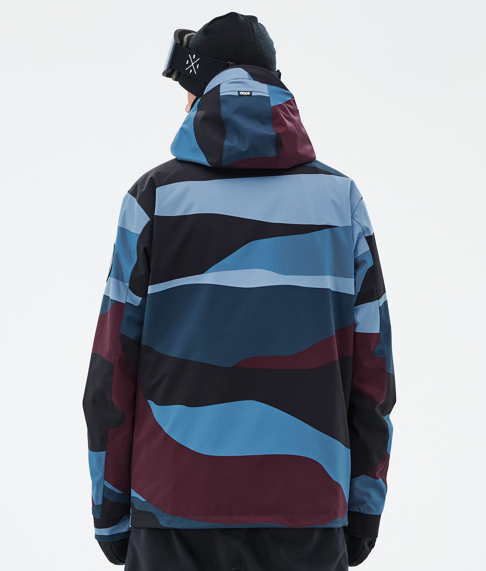 Dope Blizzard Veste de Ski Homme Shards Burgundy Blue, Image 6 sur 8