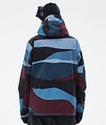 Dope Blizzard Snowboard Jacket Men Shards Burgundy Blue, Image 6 of 8