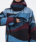 Dope Blizzard Ski Jacket Men Shards Burgundy Blue, Image 8 of 8