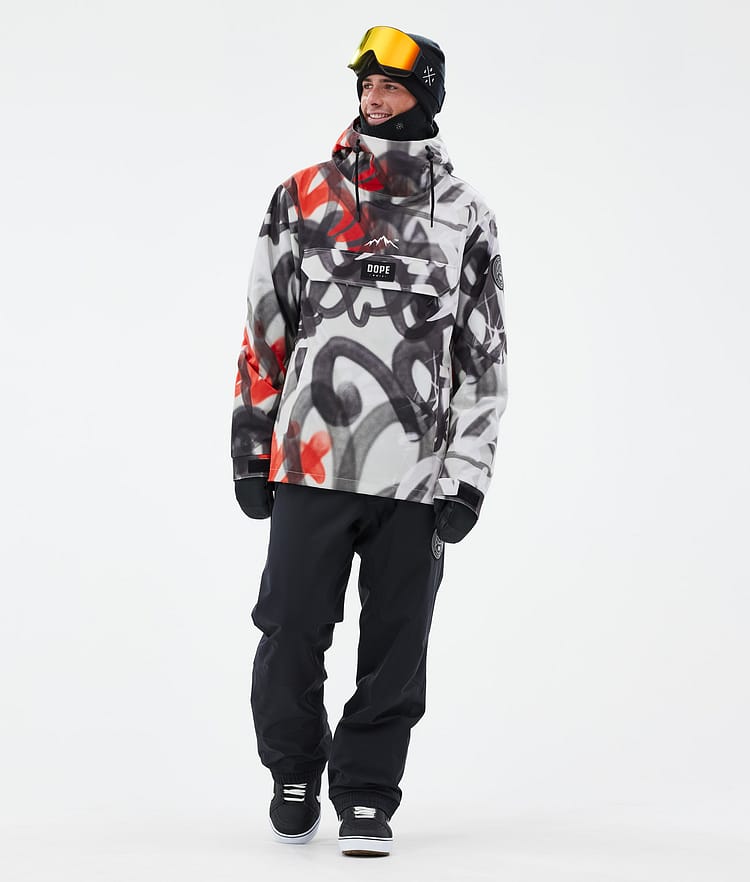 Dope Blizzard Snowboard Jacket Men Spray Black Red, Image 2 of 8