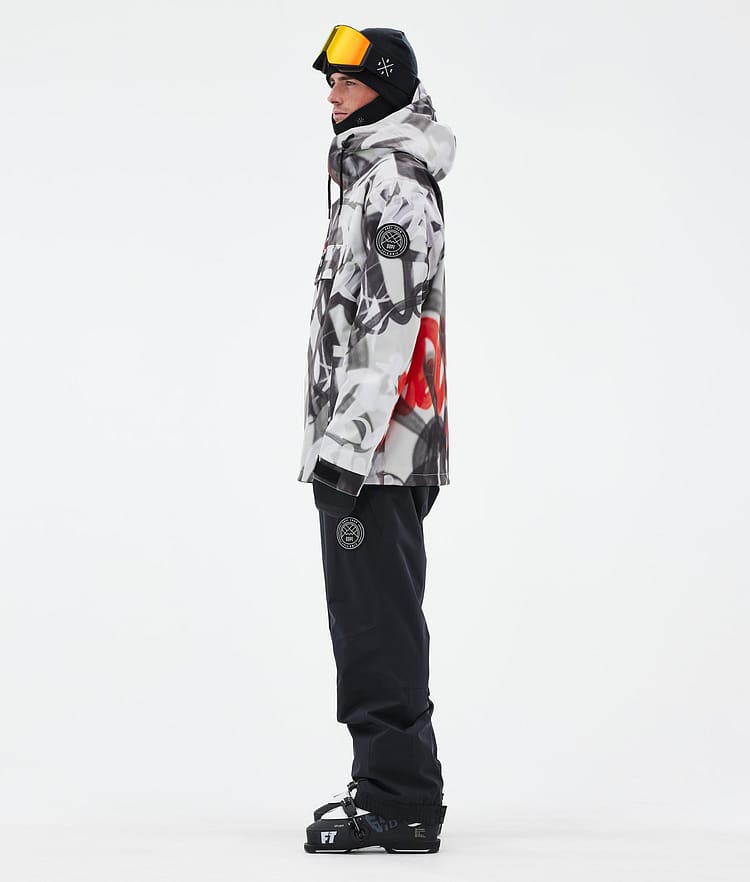 Dope Blizzard Ski Jacket Men Spray Black Red, Image 3 of 8