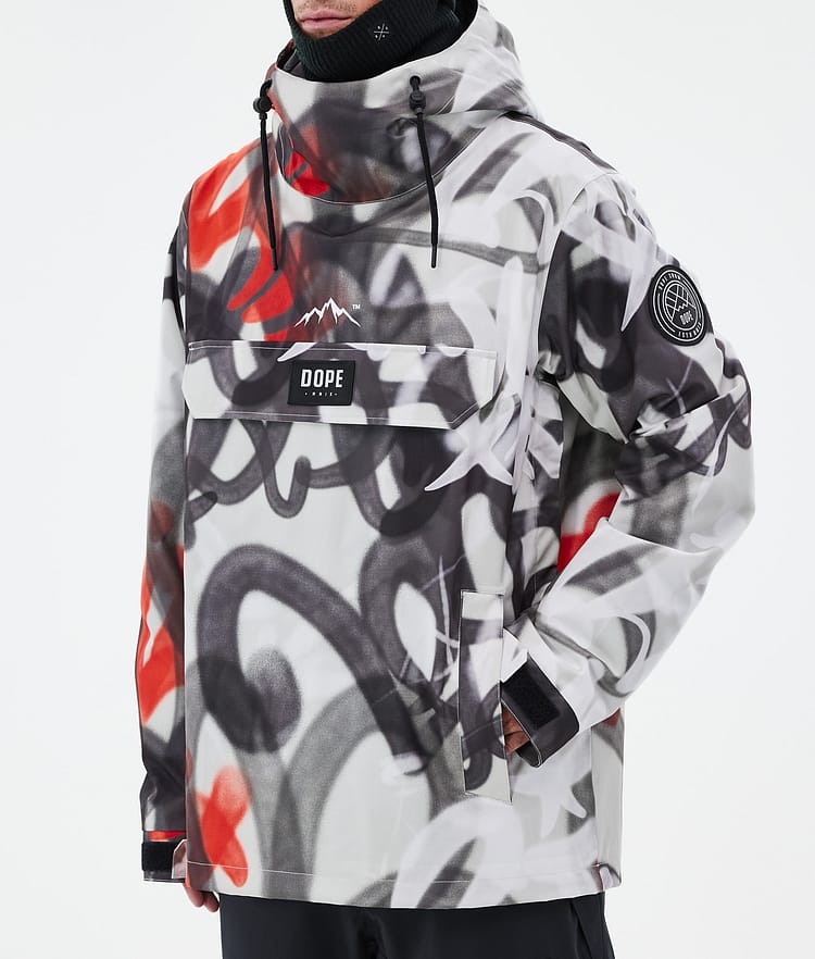 Dope Blizzard Veste Snowboard Homme Spray Black Red, Image 7 sur 8