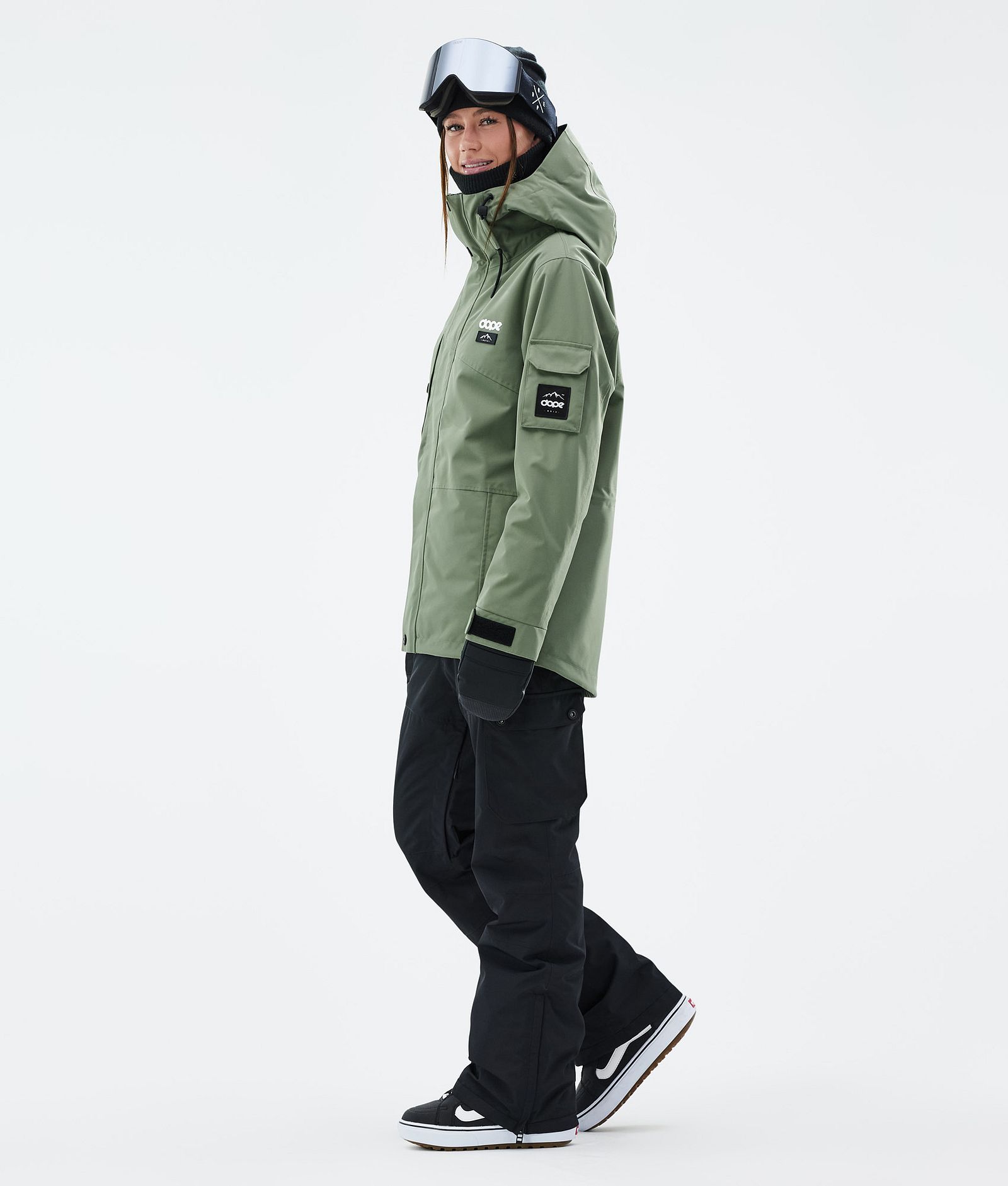 Dope Adept W Snowboard Jacket Women Moss Green, Image 3 of 9