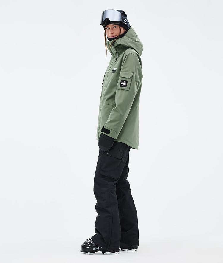 Dope Adept W Veste de Ski Femme Moss Green, Image 3 sur 9