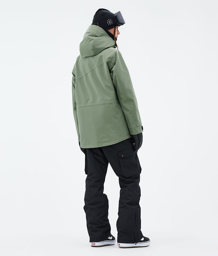 Dope Adept W Snowboardjakke Dame Moss Green, Billede 4 af 9