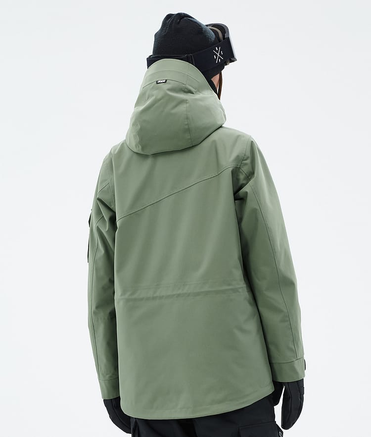 Dope Adept W Veste de Ski Femme Moss Green, Image 6 sur 9