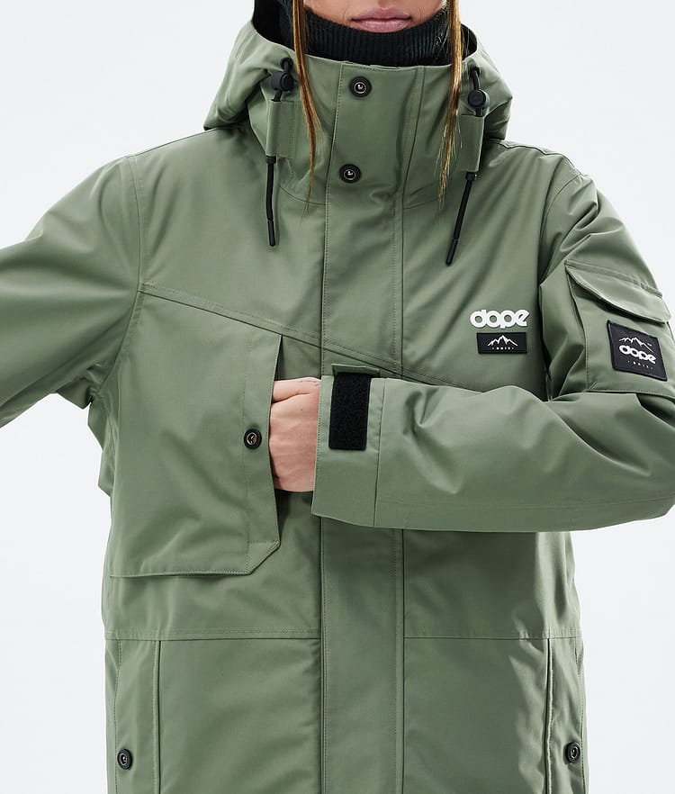 Dope Adept W Ski Jacket Women Moss Green, Image 8 of 9