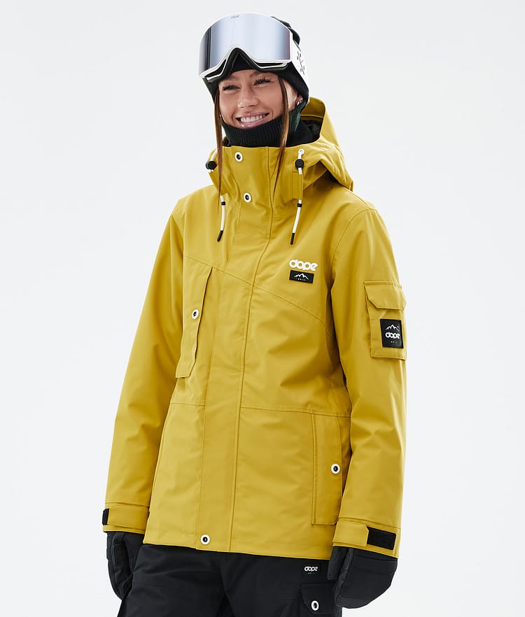 Dope Adept W Veste de Ski Femme Yellow, Image 1 sur 9