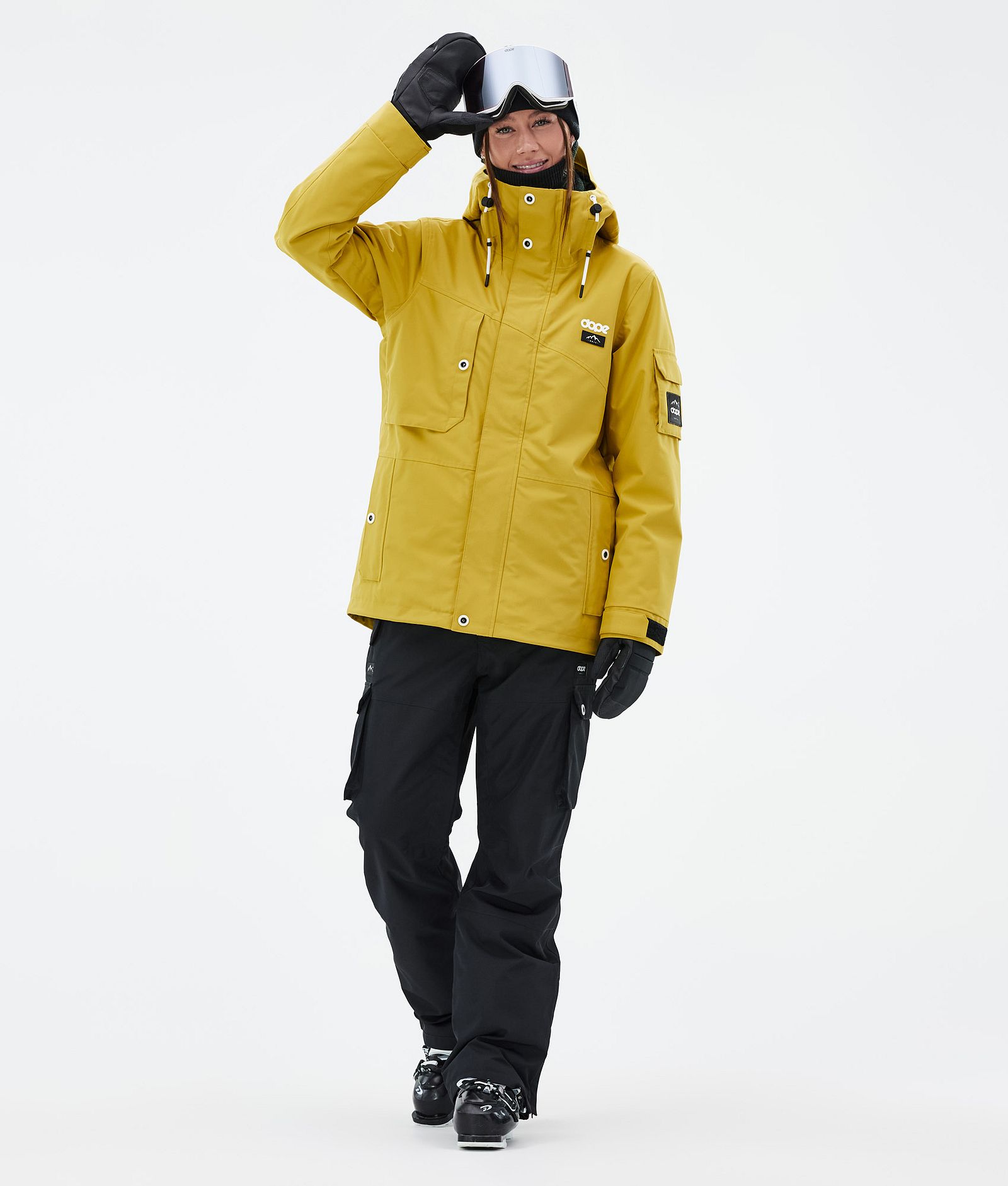 Dope Adept W Veste de Ski Femme Yellow, Image 2 sur 9