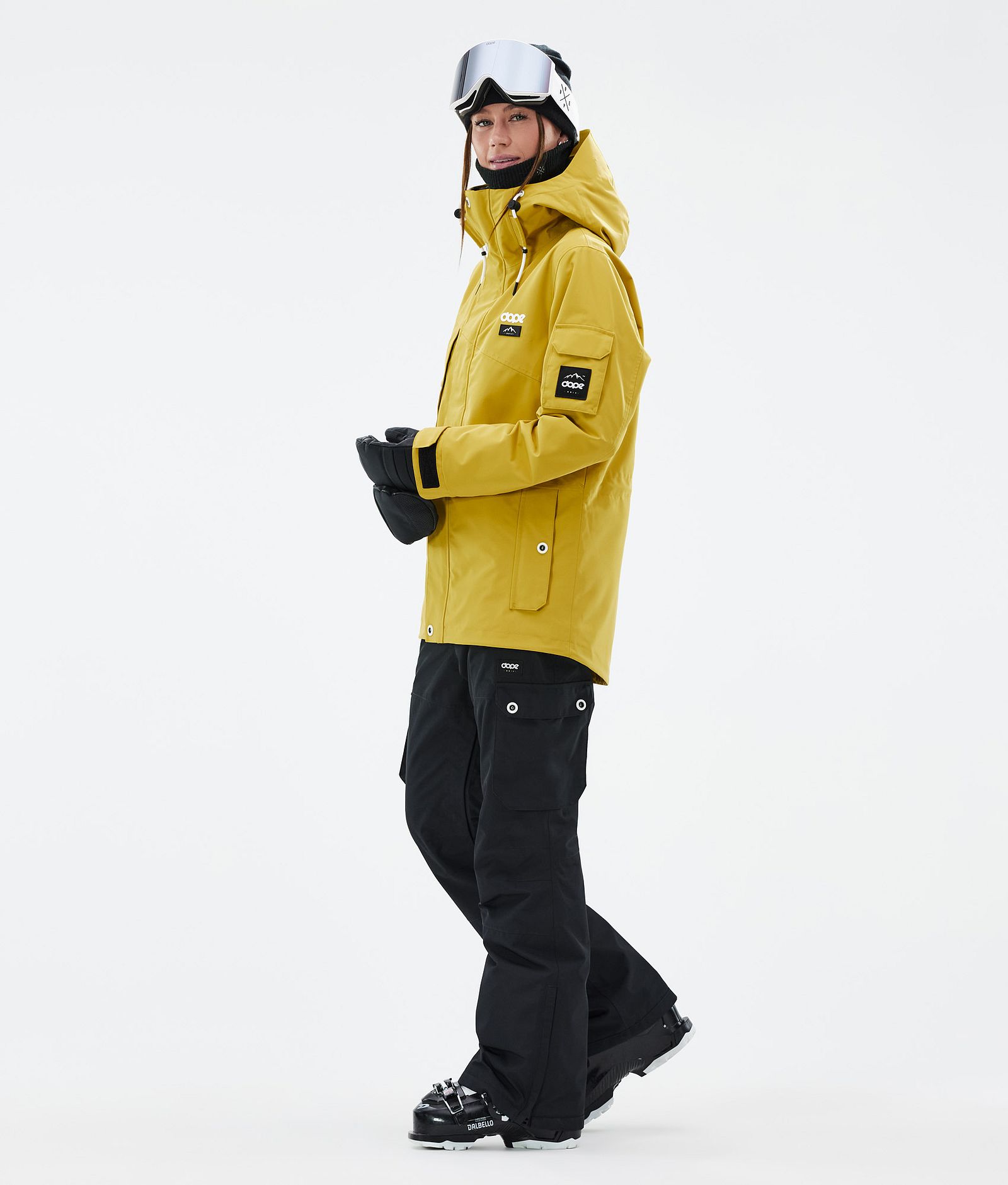 Dope Adept W Veste de Ski Femme Yellow, Image 3 sur 9