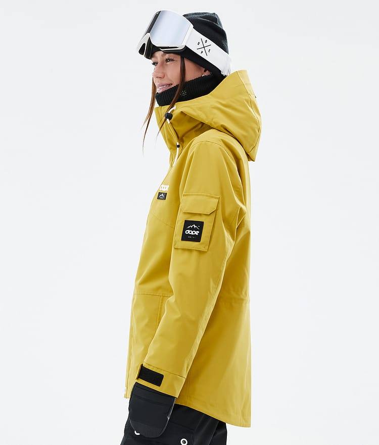 Dope Adept W Veste de Ski Femme Yellow, Image 5 sur 9