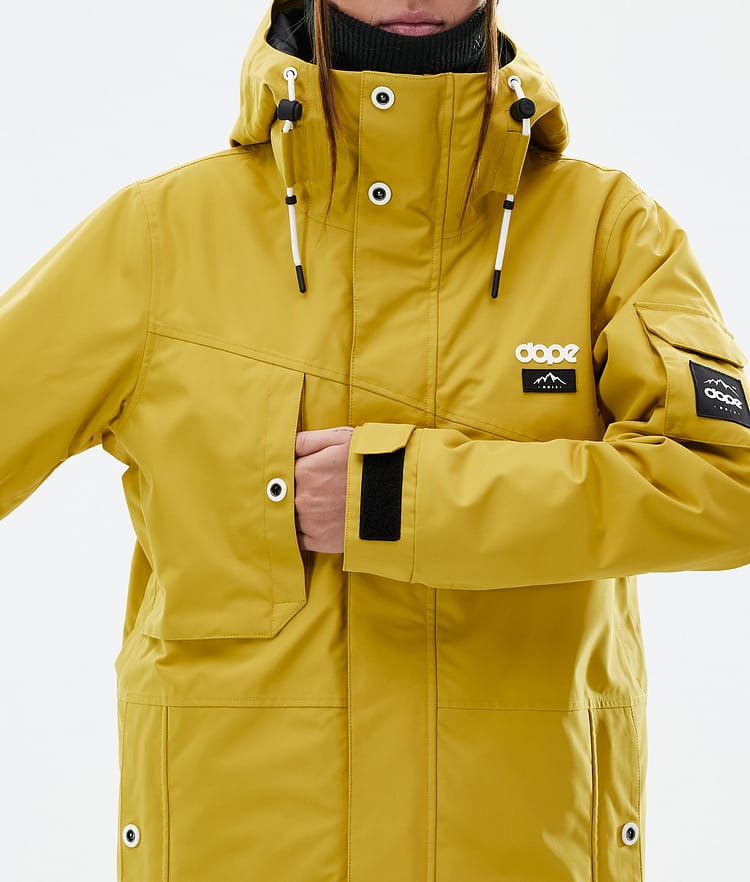 Dope Adept W Veste de Ski Femme Yellow, Image 8 sur 9